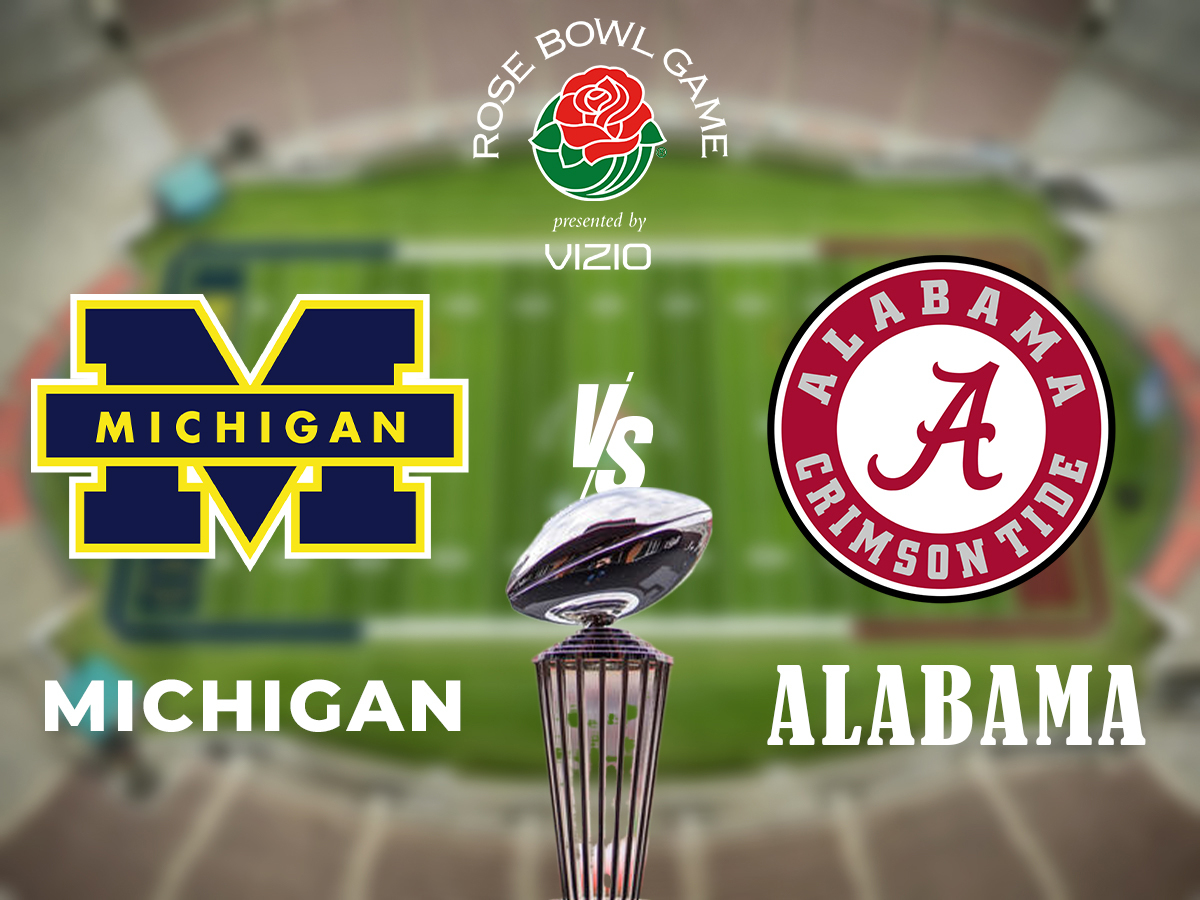 Alabama VS Michigan rose bowl 2024