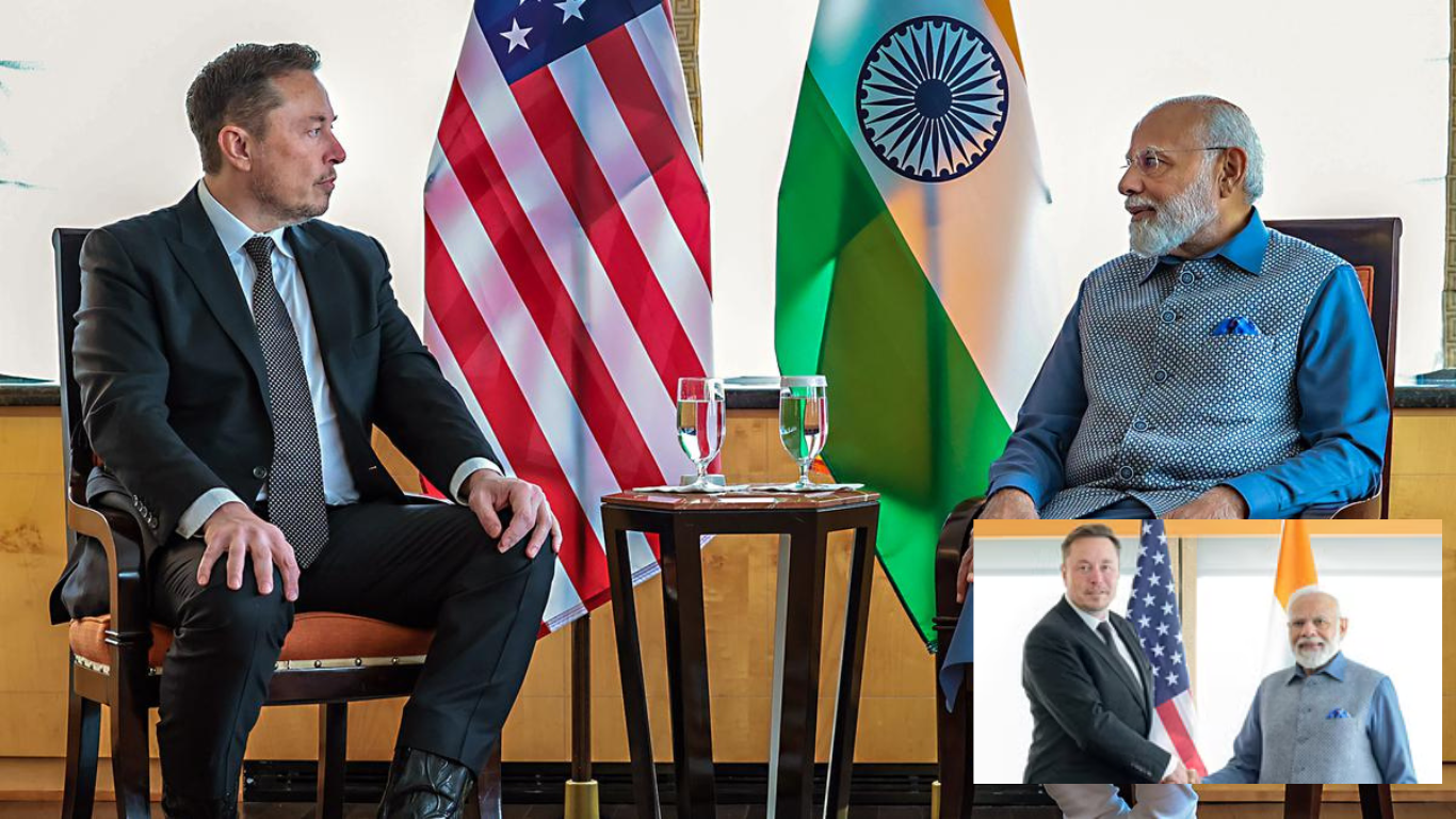 Elon Musk Visit India Meeting with PM Modi For Tesa Project