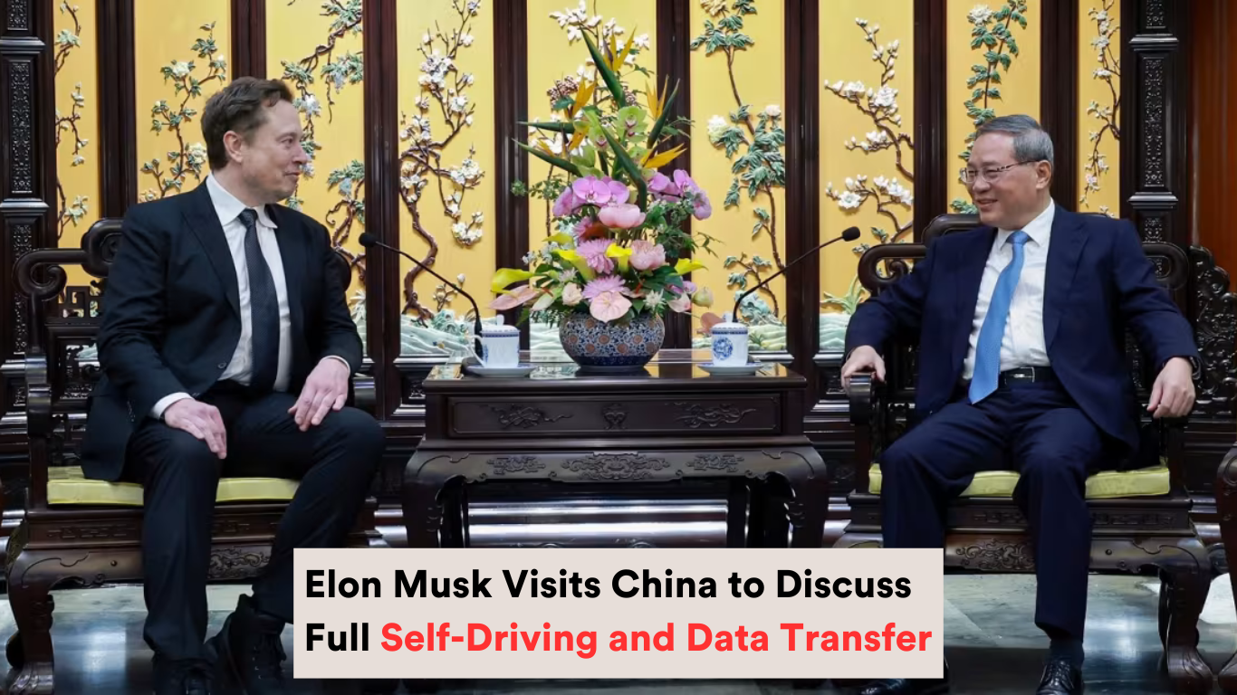 Elon Musk Visits China to Discuss Full Self-Driving and Data Transfer