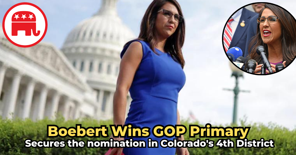 Boebert Wins GOP Primary Secures Nomination in Colorado