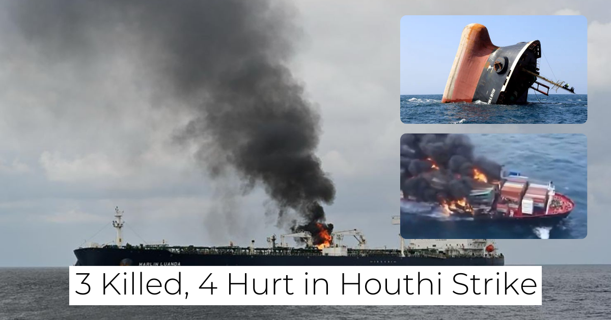 Houthi Missile Strikes Damage Commercial Ships in Gulf