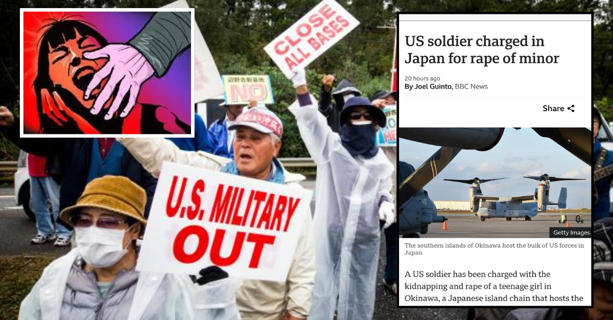 US soldier charged in Japan for rape of a teenage girl