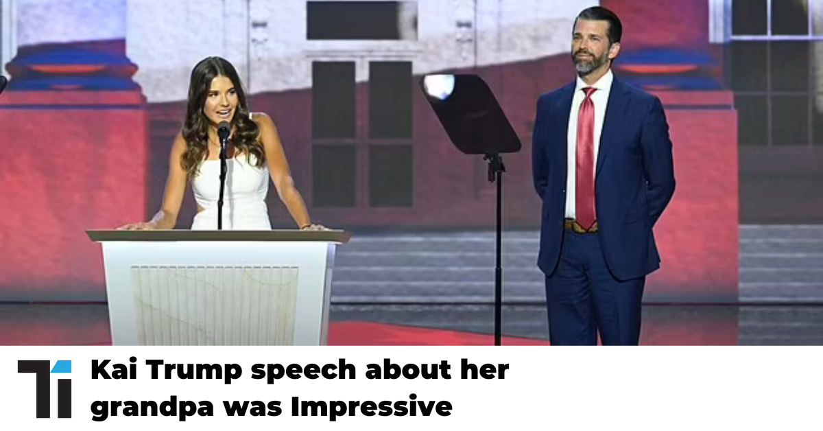 Kai Trump speech about her grandpa was Impressive