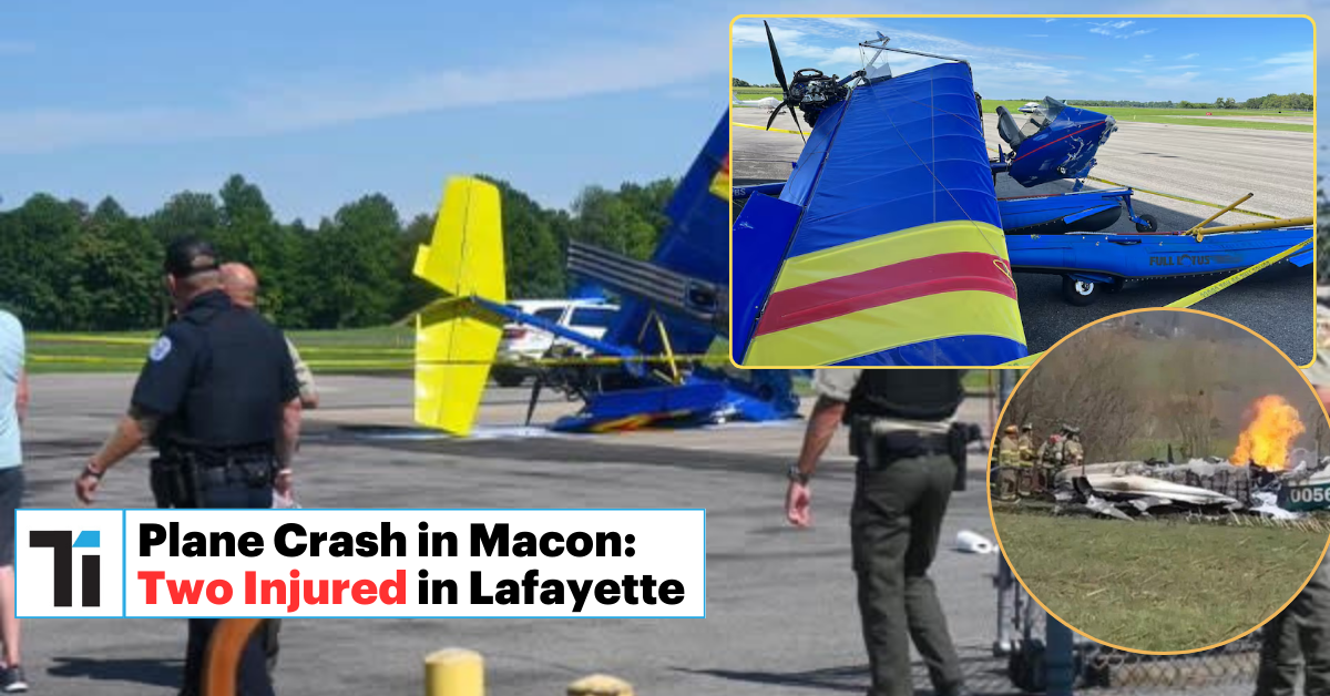 Plane Crash in Macon 2 Injured at Airport, Read More