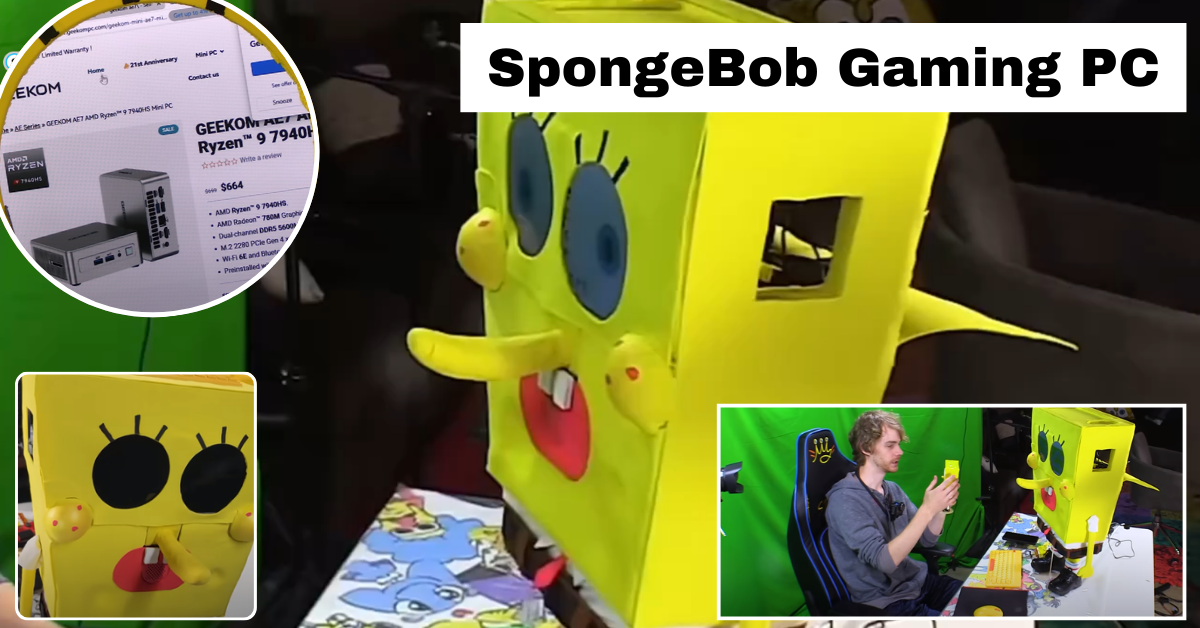Youtuber Peter Knetter Building the SpongeBob Gaming PC